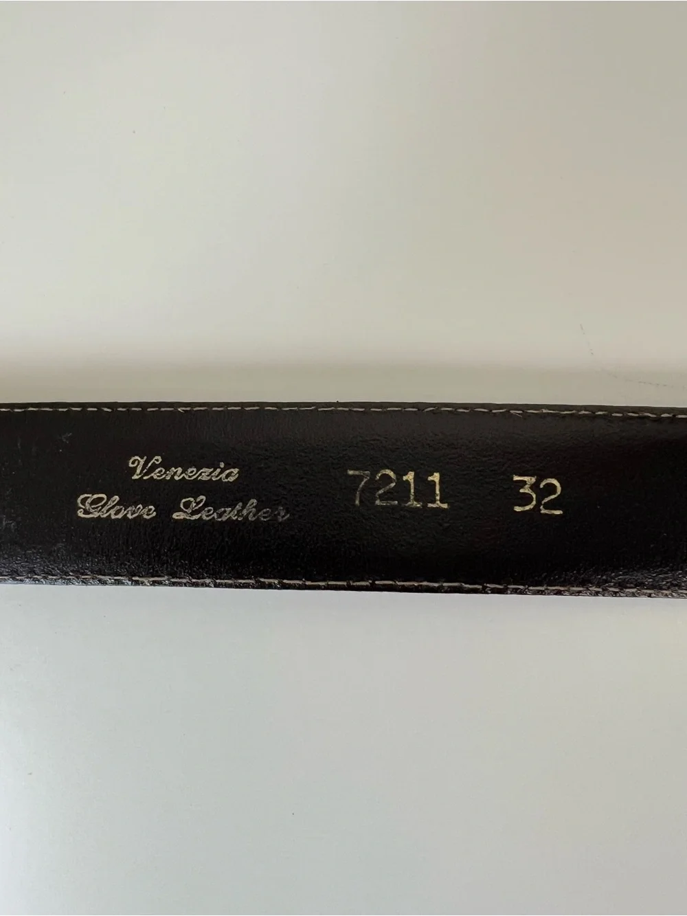 VTG Robinson’s California Venezia Glove Leather Brown Belt Size 32 Preppy Casual